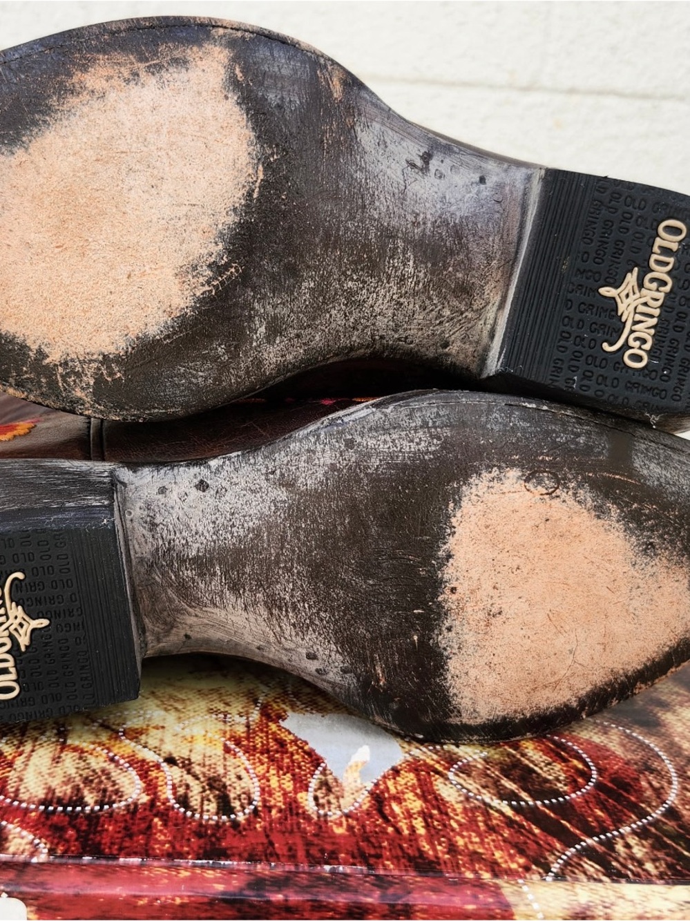 Old Gringo Sora 13 Floral Embroidered Women’s Cowboy Boots Brown Leather 7.5 - Picture 5 of 6